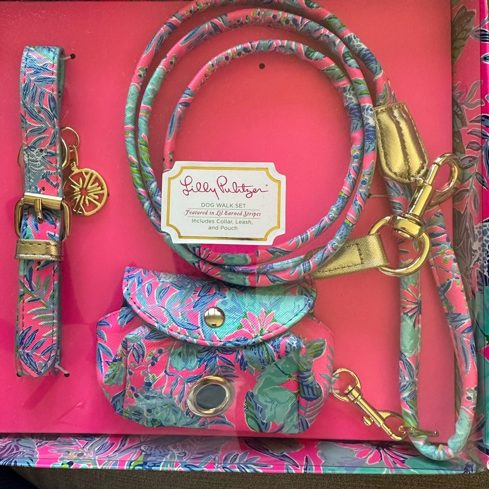 Lilly Pulitzer Dog Walk Set